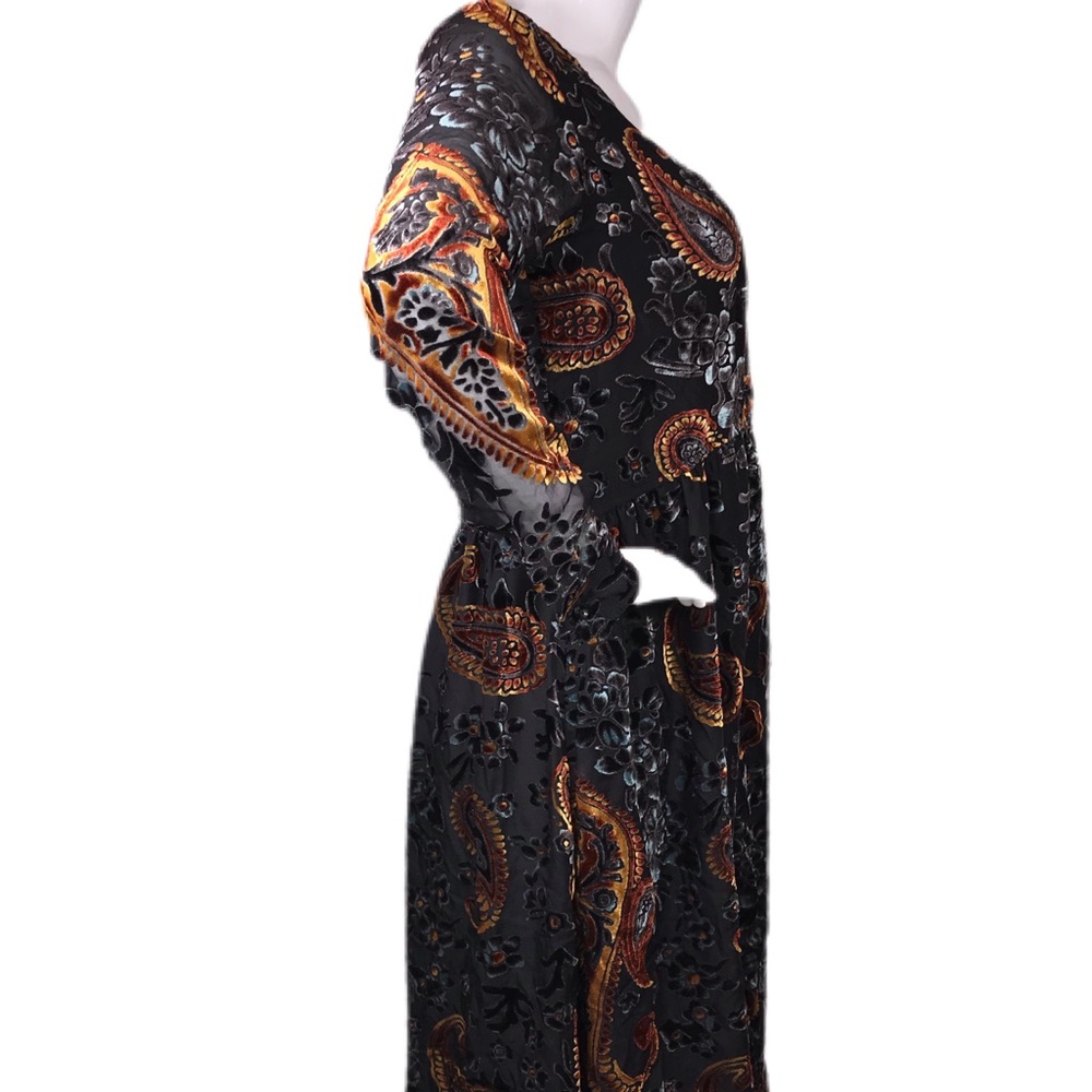 ADORE Small (S) Romantic Velour Mystical Burnout Dress - Picture 8 of 16